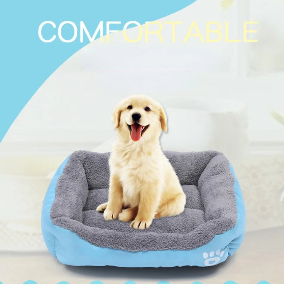 Large Pet Cat Dog Bed Square Plush Kennel Summer Washable Cat Mat Waterproof Mattress Pet Cushion Medium Large Dogs Pet Supplies