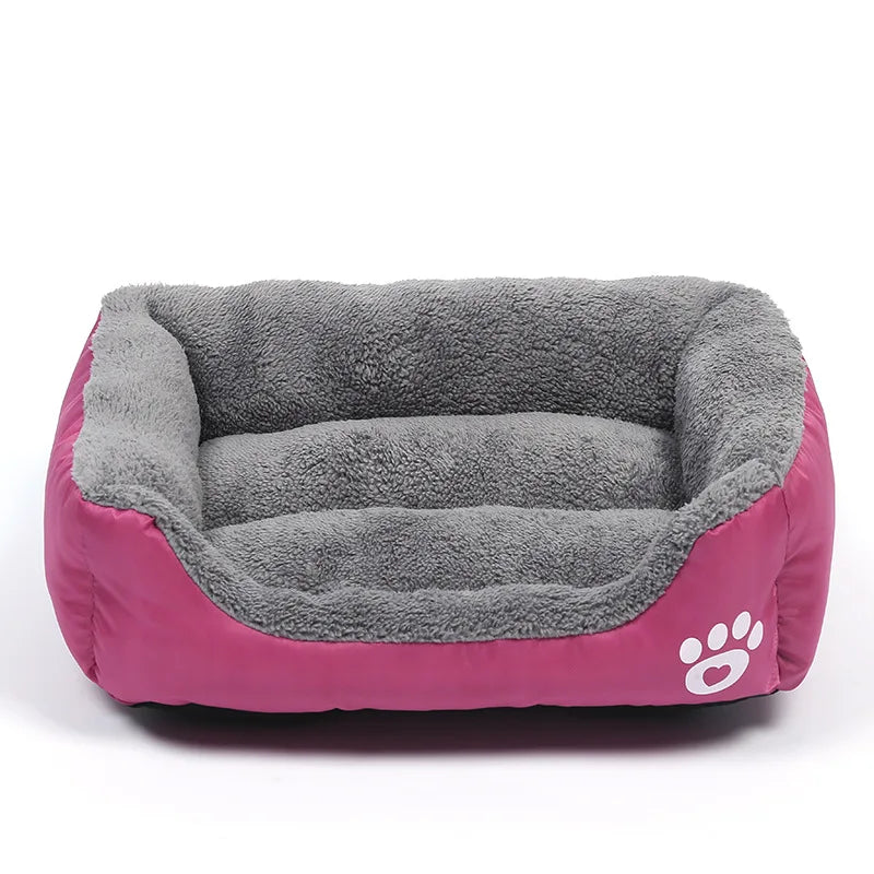 Large Pet Cat Dog Bed Square Plush Kennel Summer Washable Cat Mat Waterproof Mattress Pet Cushion Medium Large Dogs Pet Supplies